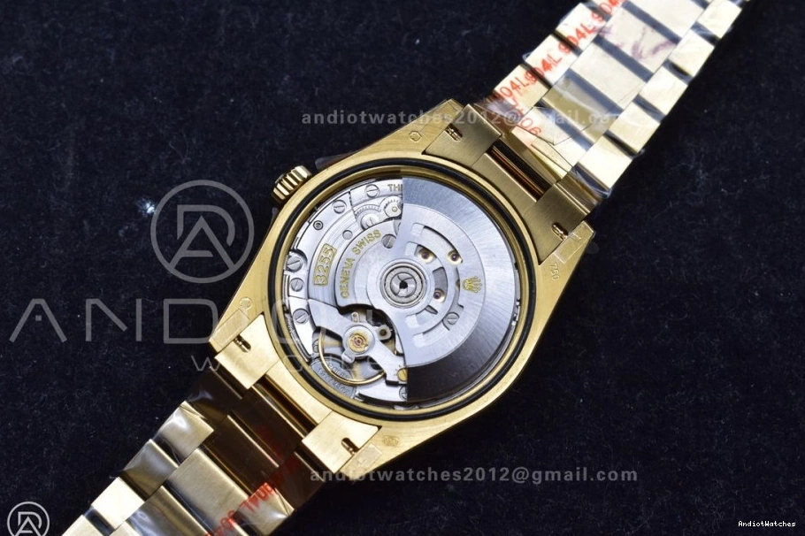 Square President on 36 DayDate Silver Steel Edition Comfortable Weight) (Gain 702 Best Dial YG with Bracelet vr3255 Diamond 904L V5 QF 1027